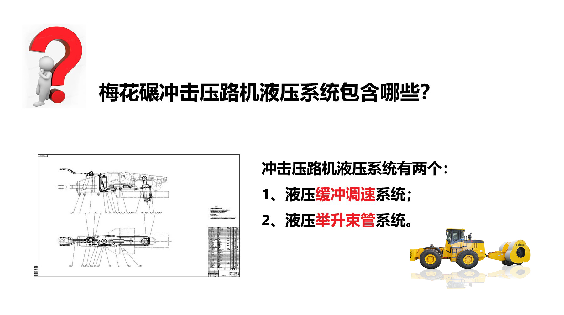 沖擊碾液壓系統(tǒng)有哪些？作用是什么？